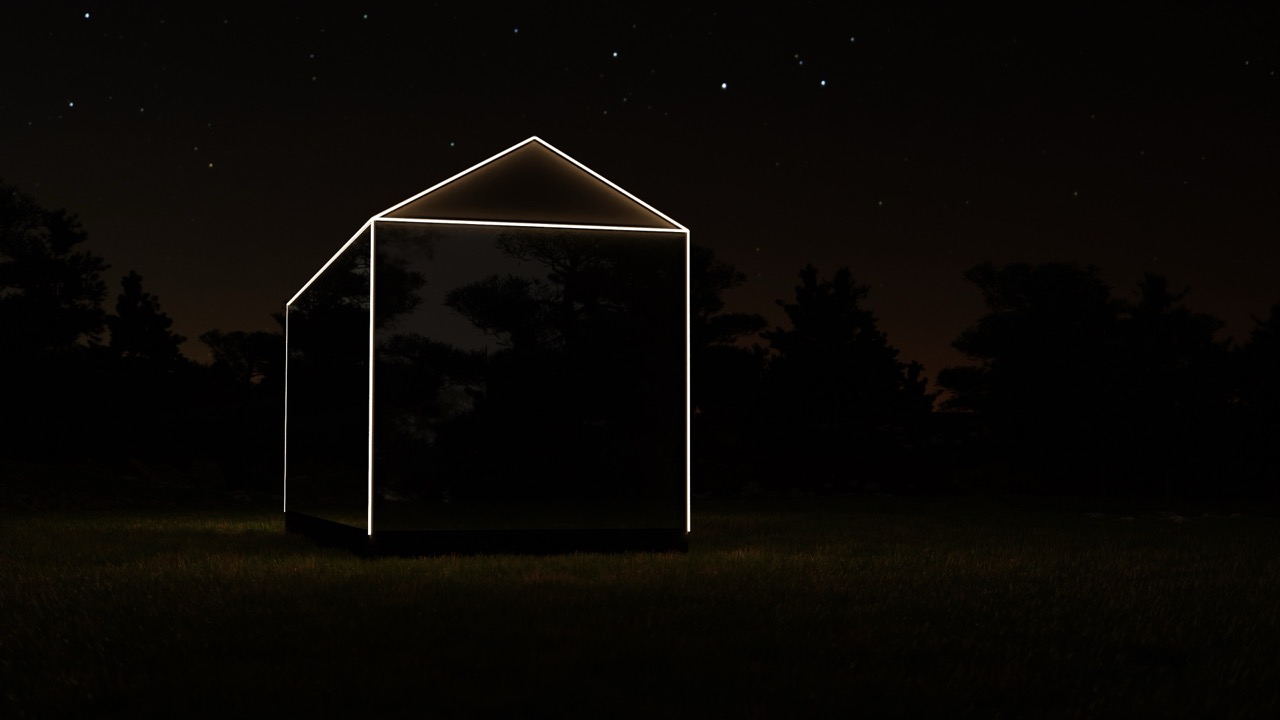 bitcoin computer nighttime